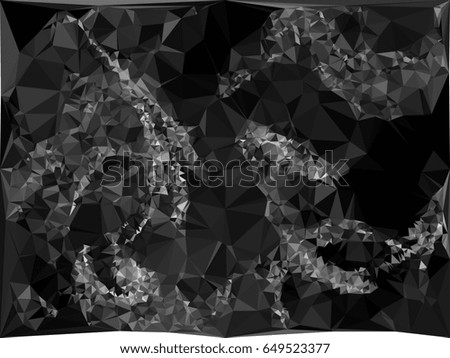 Grayscale triangular background can be used as an alpha channel for video and design projects. Raster clip art.