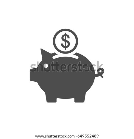 Piggy bank icon Royalty-Free Stock Photo #649552489