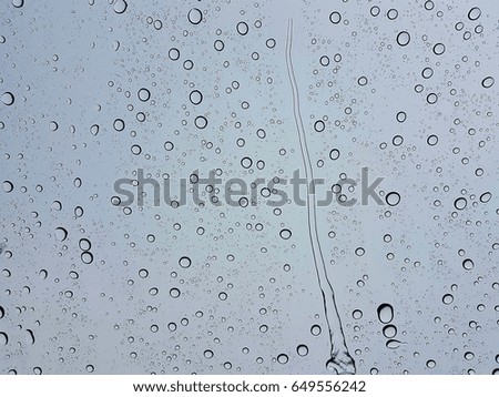water drop on glass Royalty-Free Stock Photo #649556242