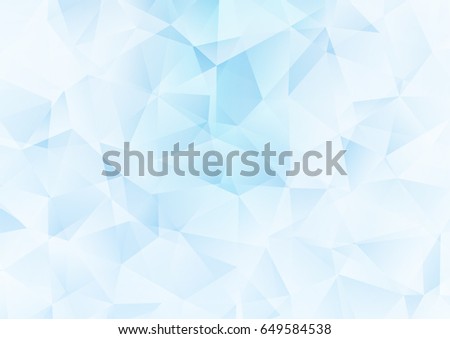 Light BLUE vector polygon abstract pattern. Brand-new colored illustration in blurry style with gradient. A completely new design for your business.