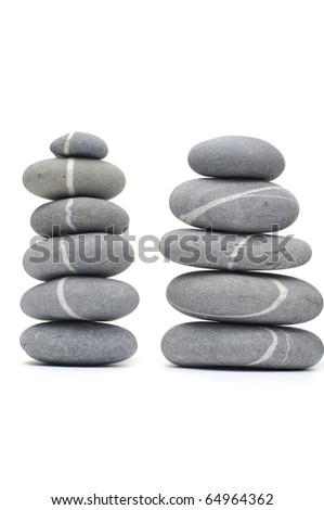Pebble stones two tower
