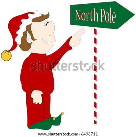 North Pole vector.