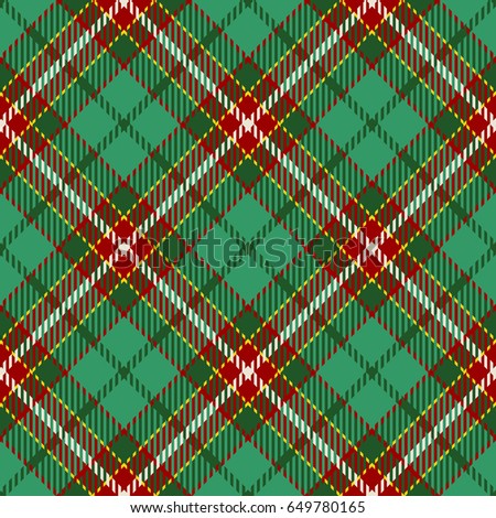 Tartan Seamless Pattern Background. Red, Green, Yellow  and  White Plaid, Tartan Flannel Shirt Patterns. Trendy Tiles Vector Illustration for Wallpapers.