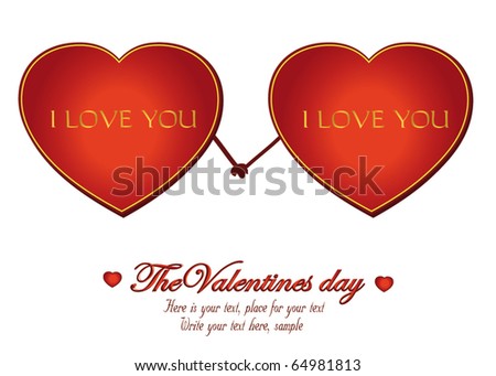 Heart Valentine hold hands vector