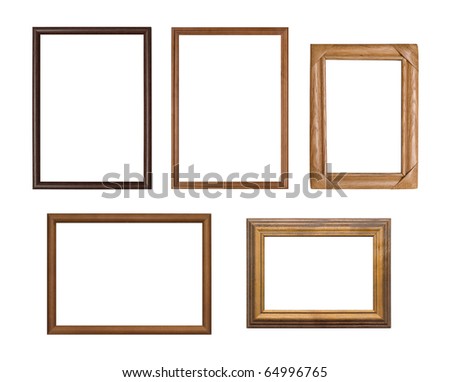 Group photo frame isolated on white