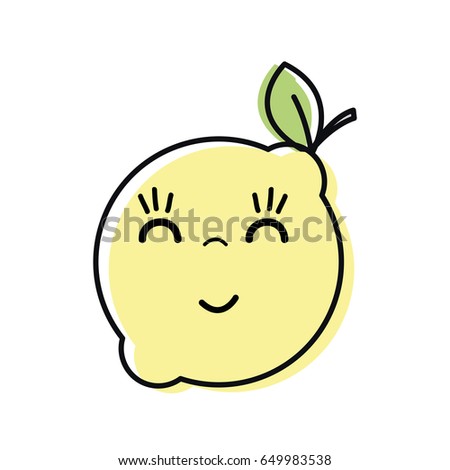 kawaii nice happy lemon fruit