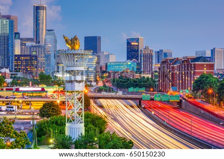 Atlanta, Georgia, USA downtown cityscape. Royalty-Free Stock Photo #650150230