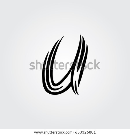 Creative logo design and Unique symbol with u.