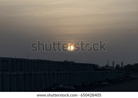 Sunset in Djibouti, East Africa