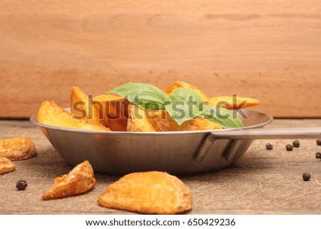 Potato wedges slices