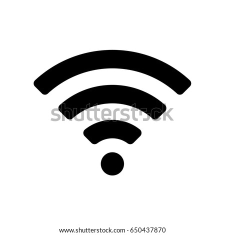 Vector wifi icon. Wireless internet access.