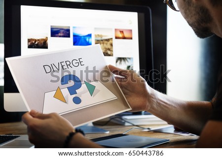 Man working on network graphic overlay digital device 