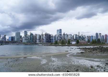 The City of Vancouver - dramatic sky
