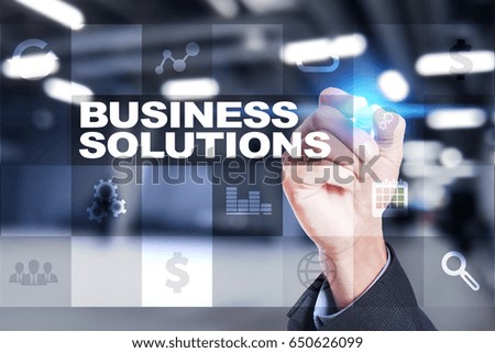 Business solutions concept.