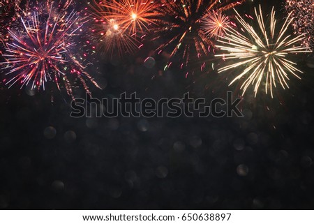 abstract holiday firework background