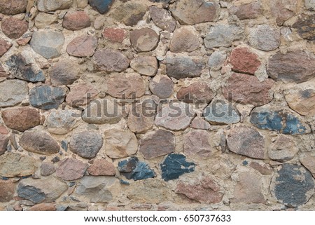 Background for design, texture of stones and bricks