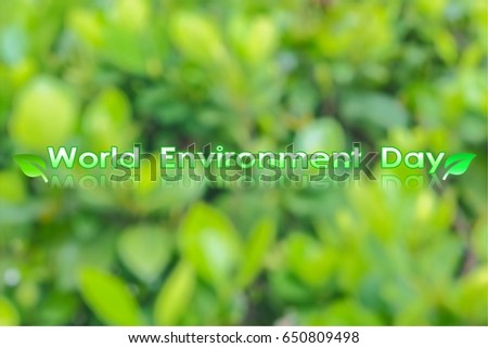 Background World Environment Day