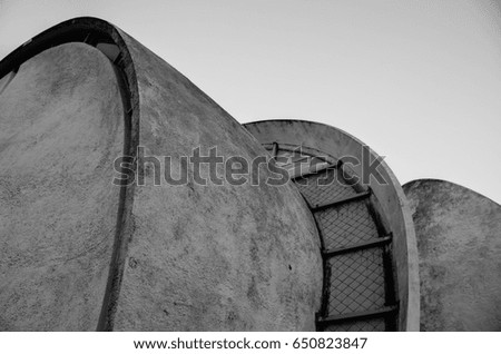abstract modern architecture building