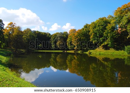 Autumn reflections from the lake