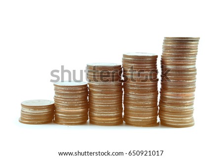 five coin stack