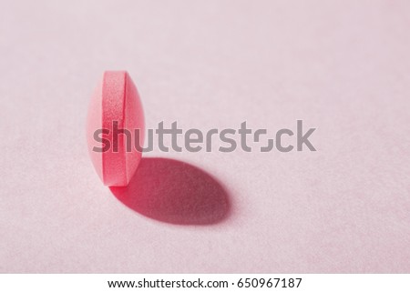medical pills round shape with expressive shadows