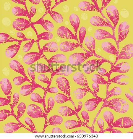 Illustration of a background with abstract floral watercolor images