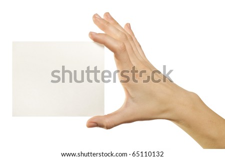 business card isolated on the white backgrounds