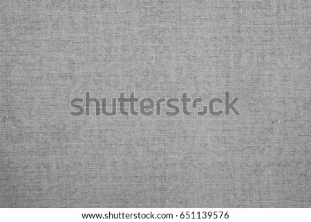 Closeup of grey canvas texture 