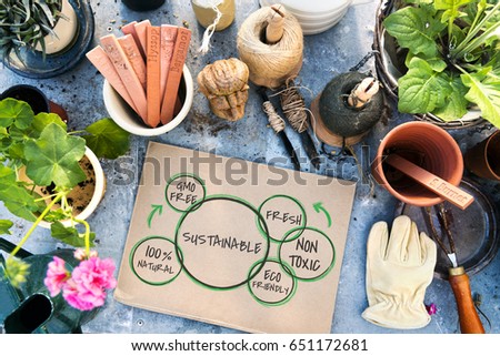Nature Sustainable Healthy Graphic Diagram Word
