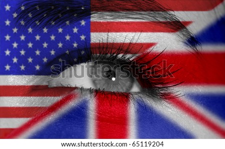 eye with flags