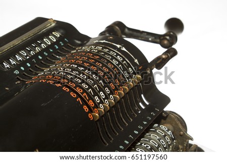 A mechanical calculator was a mechanical device used to perform automatically the basic operations of arithmetic. Most mechanical calculators were comparable in size to small desktop computers.