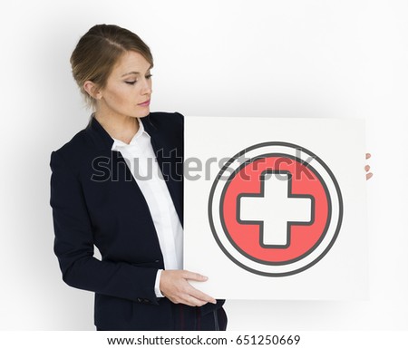 Model Show Plus Positive Red Cross Sign Icon