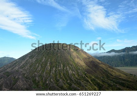 Mountain Batok Volcano, East Java, Indonesia