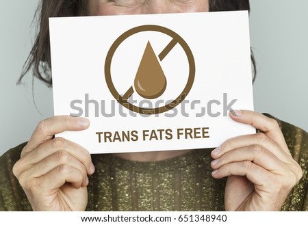 Trans Fats Free Healthy Lifestyle Concept