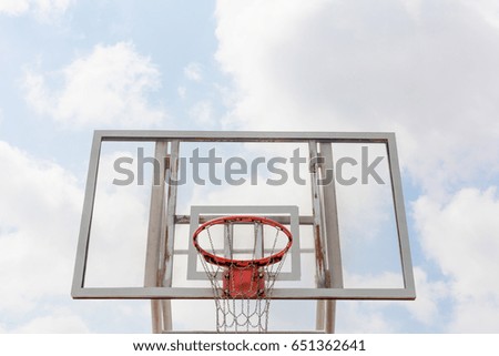 Basketball Keyboard Sky Background