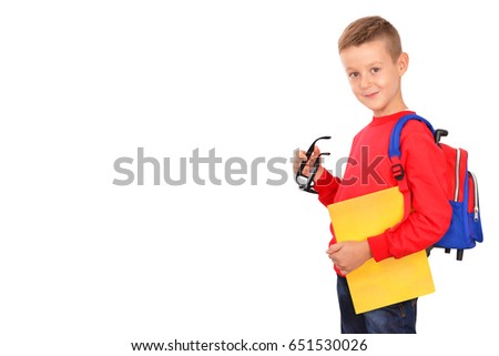 Schoolboy With His Bag