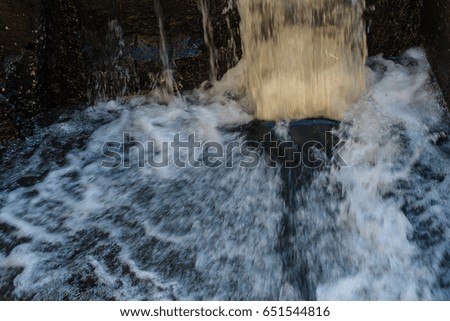 Water fall from the dam
