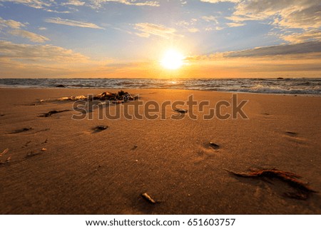 The beach at Hirtshals, Denmark