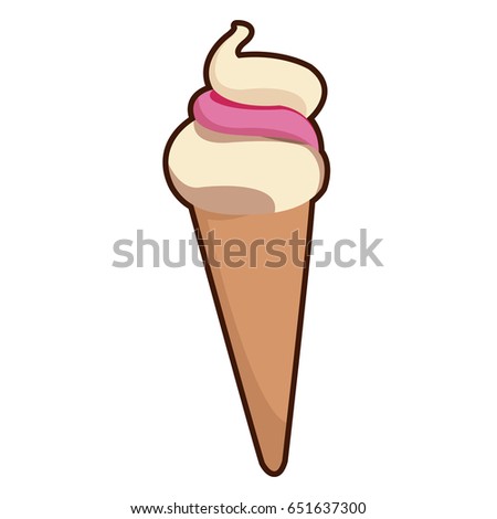ice cream cone wafer sweet sweet food