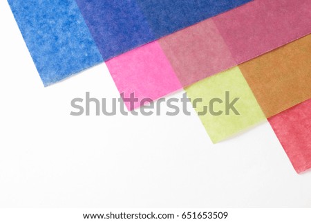 Mulberry paper is pastel background.
