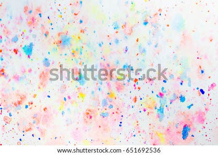 Abstract Hand drawing water color surface with wet background color Colorful and smudges element for banner, card, template, design