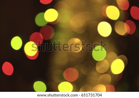 Festive elegant abstract background with bokeh.  Glitter vintage lights background.
