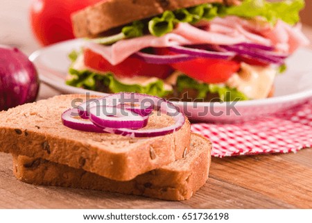 Sandwich bread.