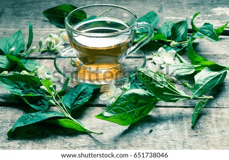 Green tea with jasmine/toned photo