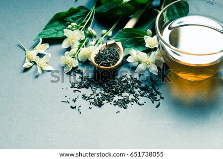 Green tea with jasmine/toned photo