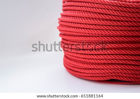 Rope red Royalty-Free Stock Photo #651881164