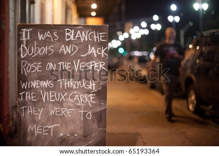 Chalk board Love Note outside Bar
