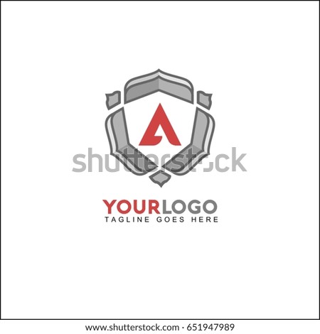 A letter identity design. Luxury Logo template in vector for Restaurant, Royalty, Boutique, Cafe, Hotel, Heraldic, Jewelry, Fashion and other vector illustration