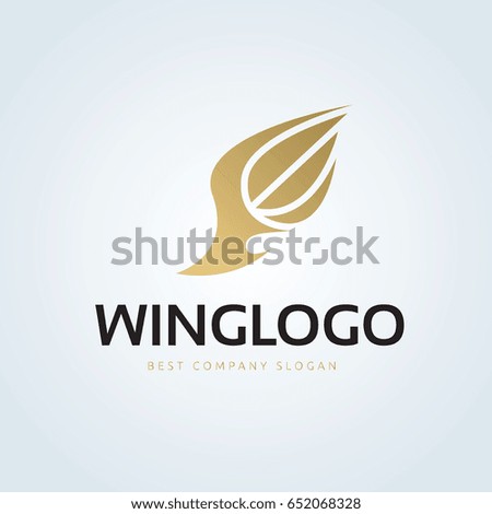 Wings logo template