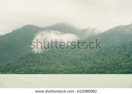 Koh Chang island in a rainy day.Thailand